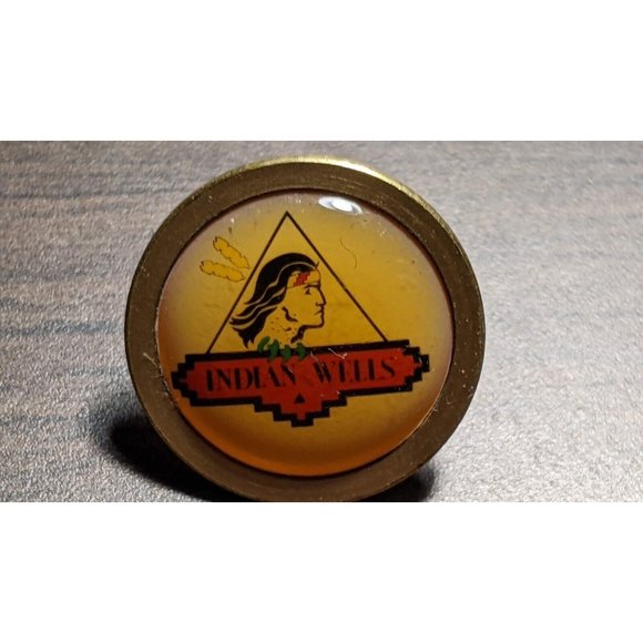 Pebble Beach Other - Indian Wells Myrtle Beach SC gold tone stud Coin Golf Ball Marker